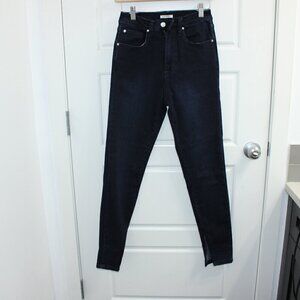 WeWoreWhat Revolve High Rise Skinny Zip Ankle Size 26 Dark Wash
